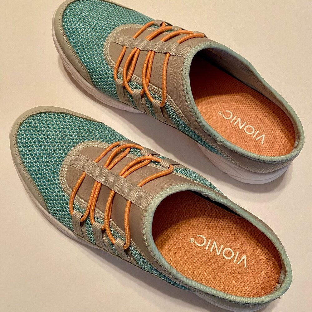 Vionic Mesh Slip On Mules Arch Support Removeable… - image 1